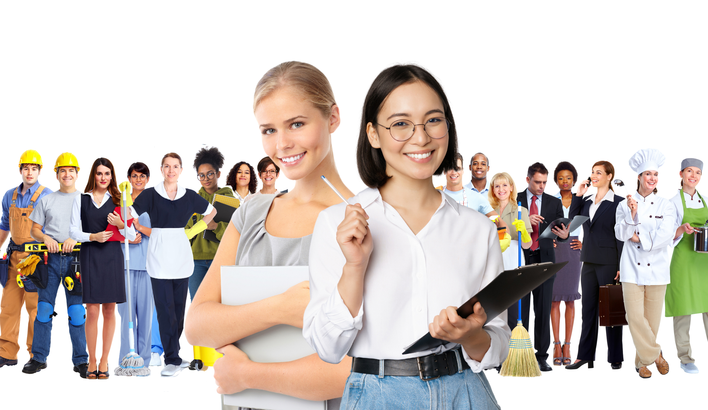 Happy People With Jobs
