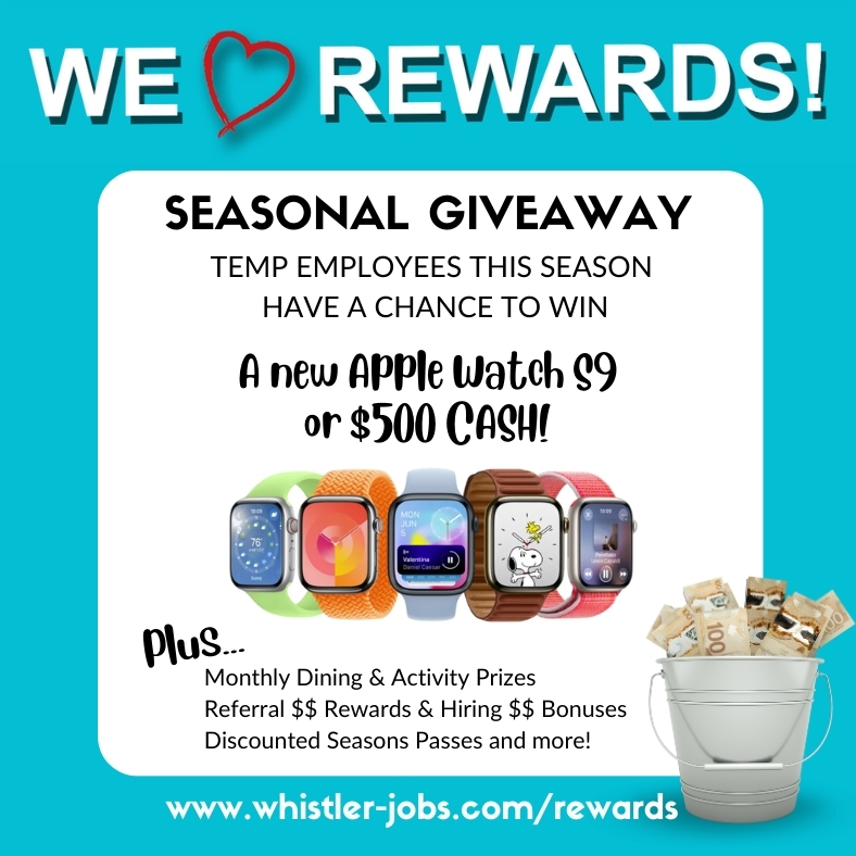 Seasonal Employee Giveaway - Apple Watch S9 or Cash