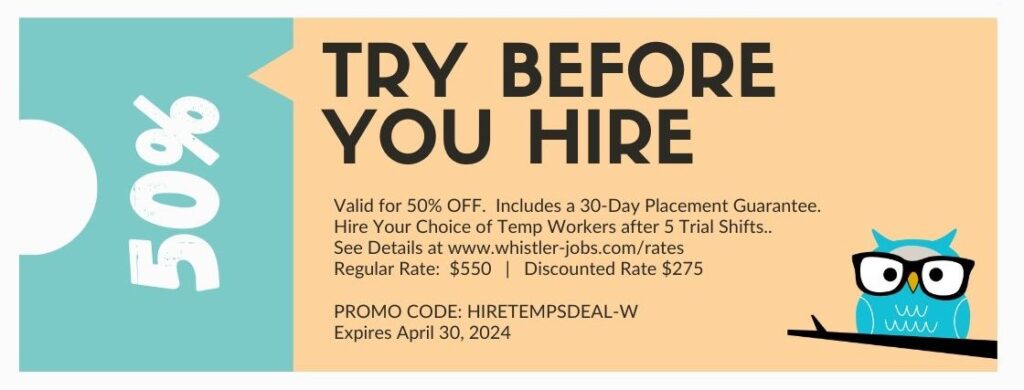 Try Before You Hire 50% Off Coupon